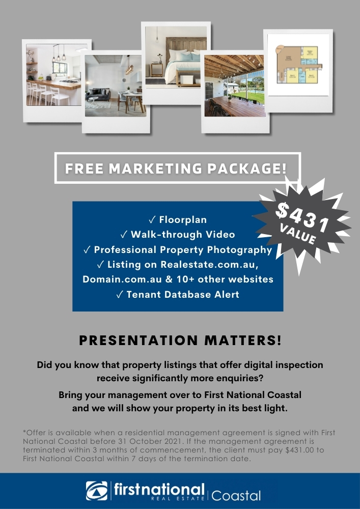 Free Marketing Package Rental Property Sunshine Coast